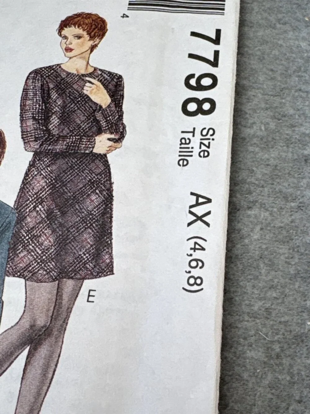 McCalls 7798 Misses Dress Sewing Pattern Size 4-6-8 Uncut 1995